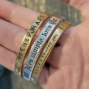 3 pack stackable Bracelets